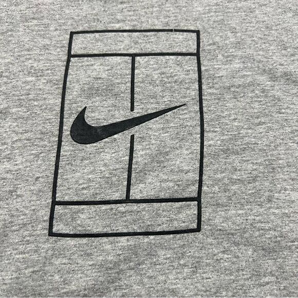 Vintage 90s Y2K Nike Challenge Court Center Swoosh Shirt XL White Tag - Picture 3 of 6